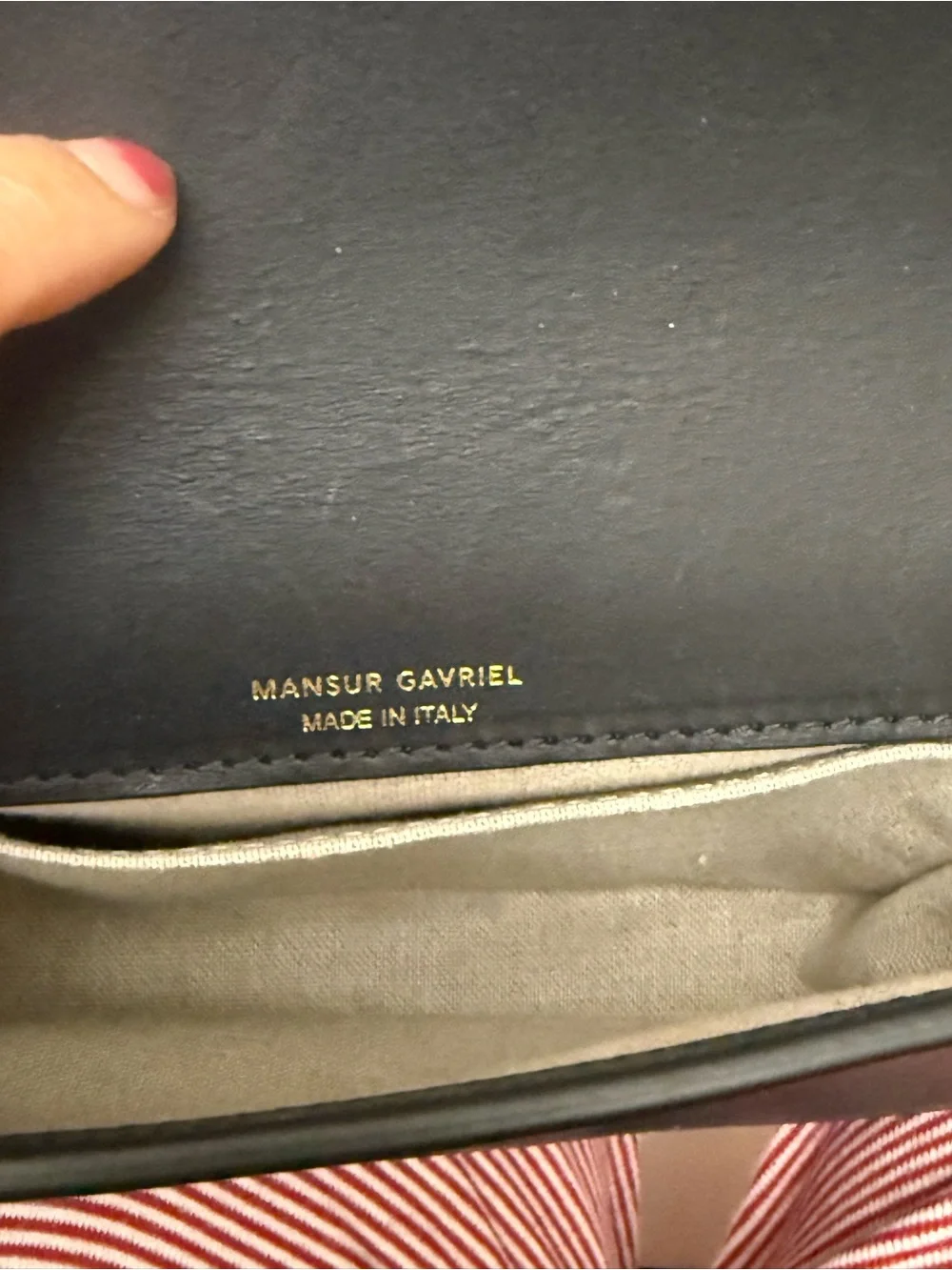 Mansur Gavriel Classic Mini Leather Crossbody Saddle Bag
